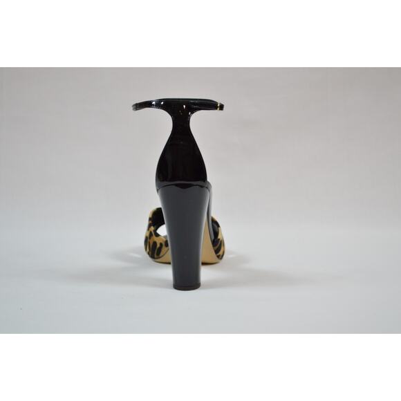 Giuseppe Zanotti shoes heels pumps marry janes black leopard criss cross 36 6 - Picture 8 of 14